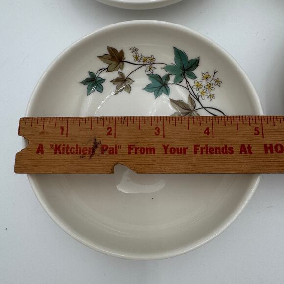 Vtg Fruit Dessert Bowls Woodbine by Syracuse Carefree Fine China 1960's Set/4 - Picture 3 of 7